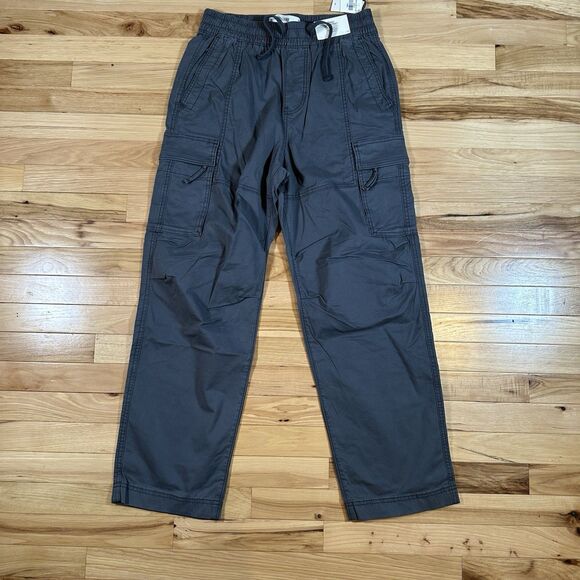 Hollister Baggy Mens Cargo Pants Gray Pull On Size XS New with Tags - Picture 1 of 6